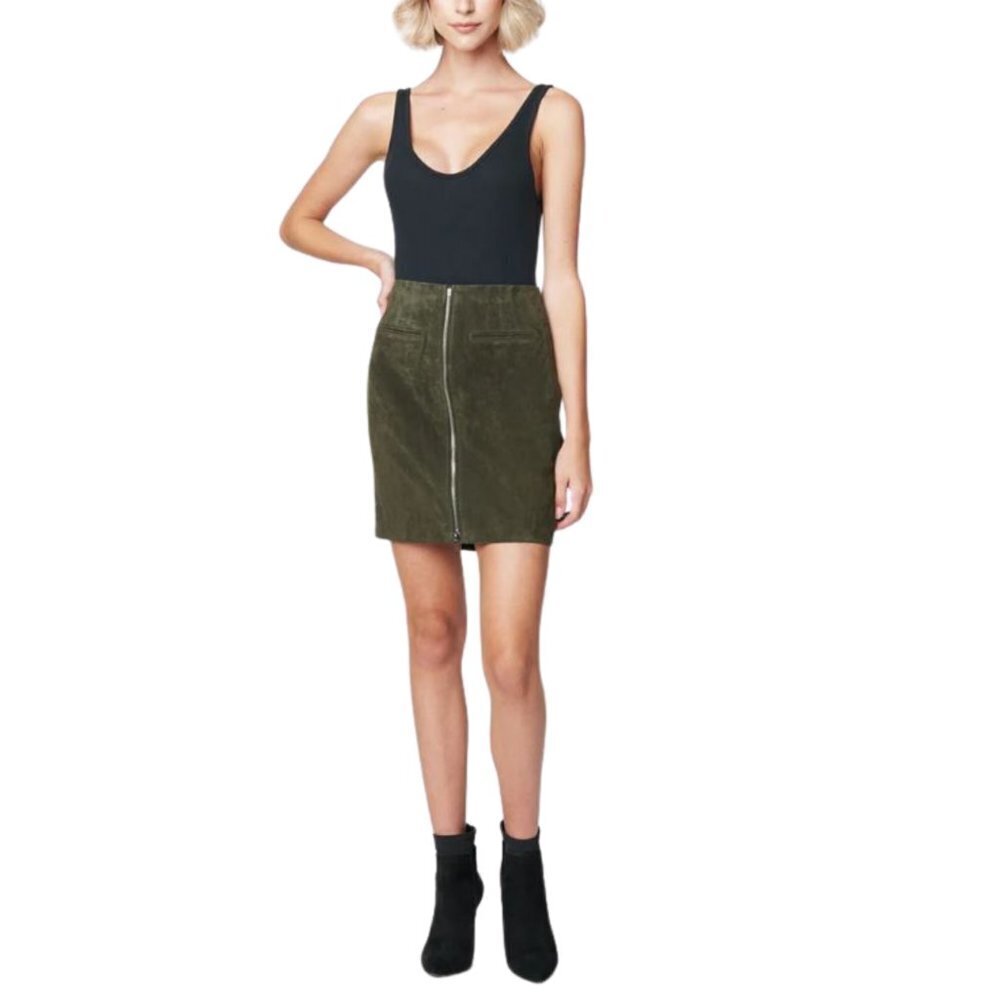 Blank NYC Suede Skirt in Ivy League